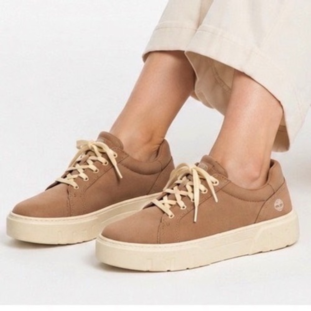 Timberland Greyfield Platform Sneakers Mauve Pink‎ Canvas W10 Streetwear 106-32